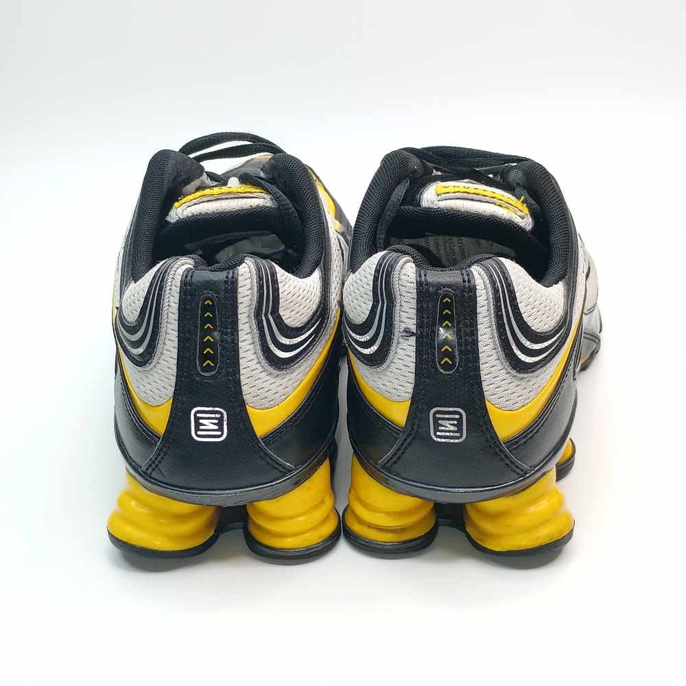 Nike Shox Livestrong Mens Running Shoes Black White Yellow 350623-101 Size 10 - Picture 4 of 10